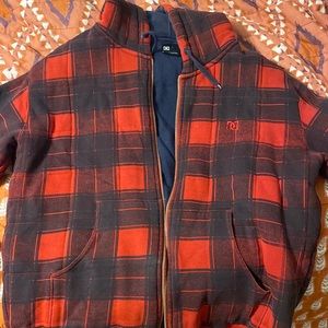 DC plaid zip up